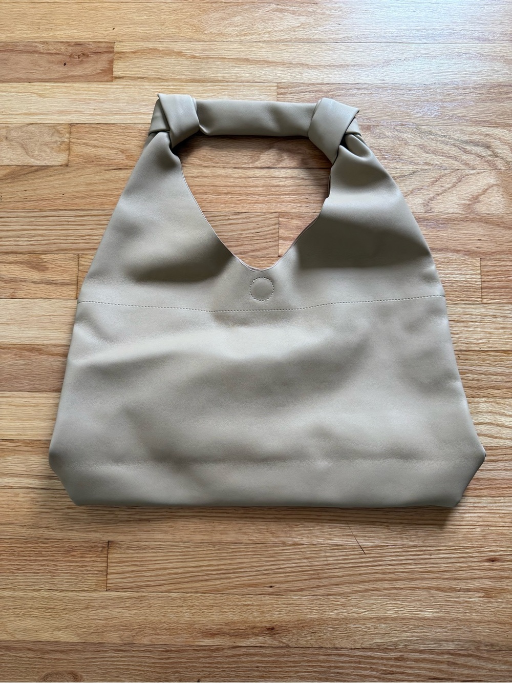 Anthropologie Knot-Handle Shoulder Bag in Taupe